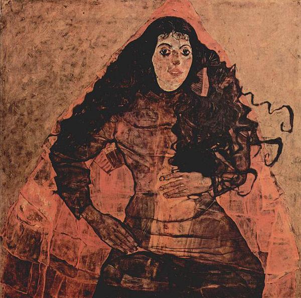 Egon Schiele Portrat der Trude Engel oil painting picture